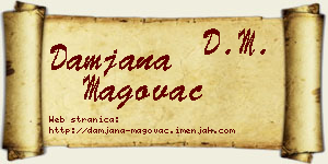 Damjana Magovac vizit kartica